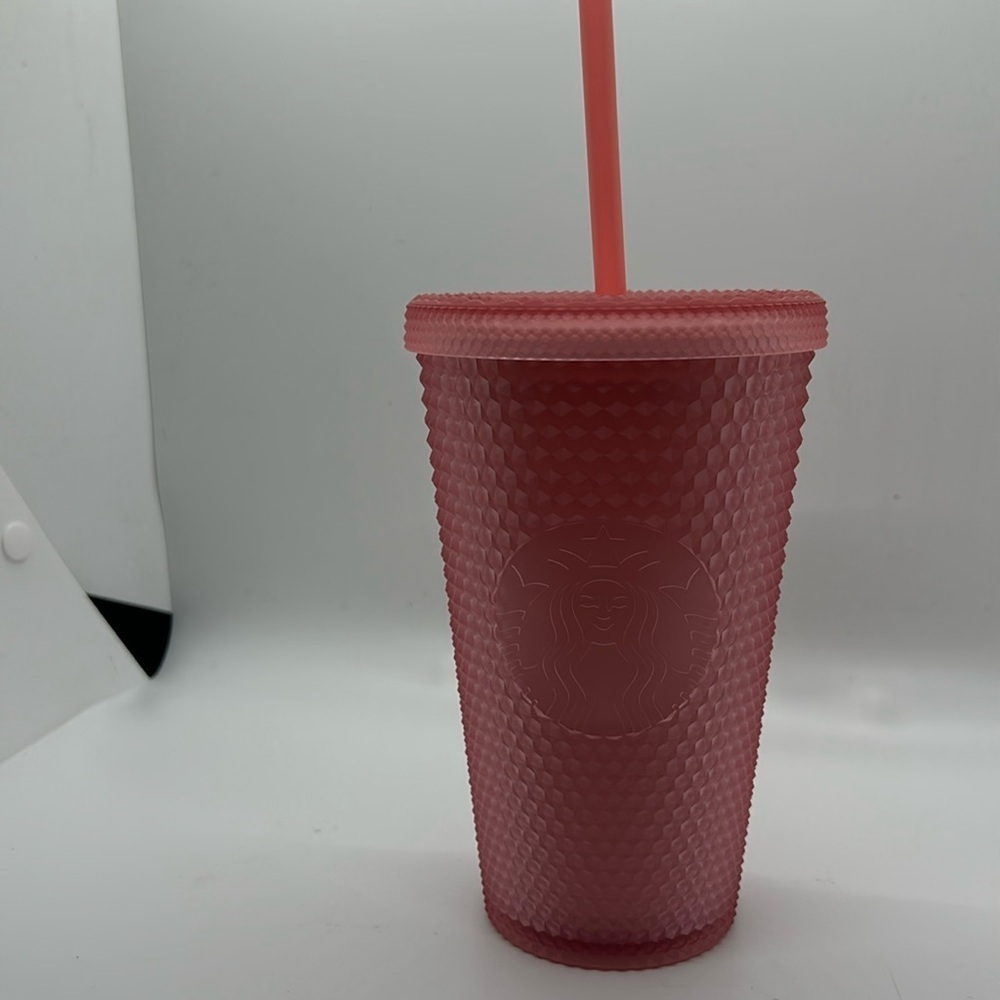 Starbucks soft touch pink lemonade, 2022, Valentine’s 16 ounce cold Tumblr. New